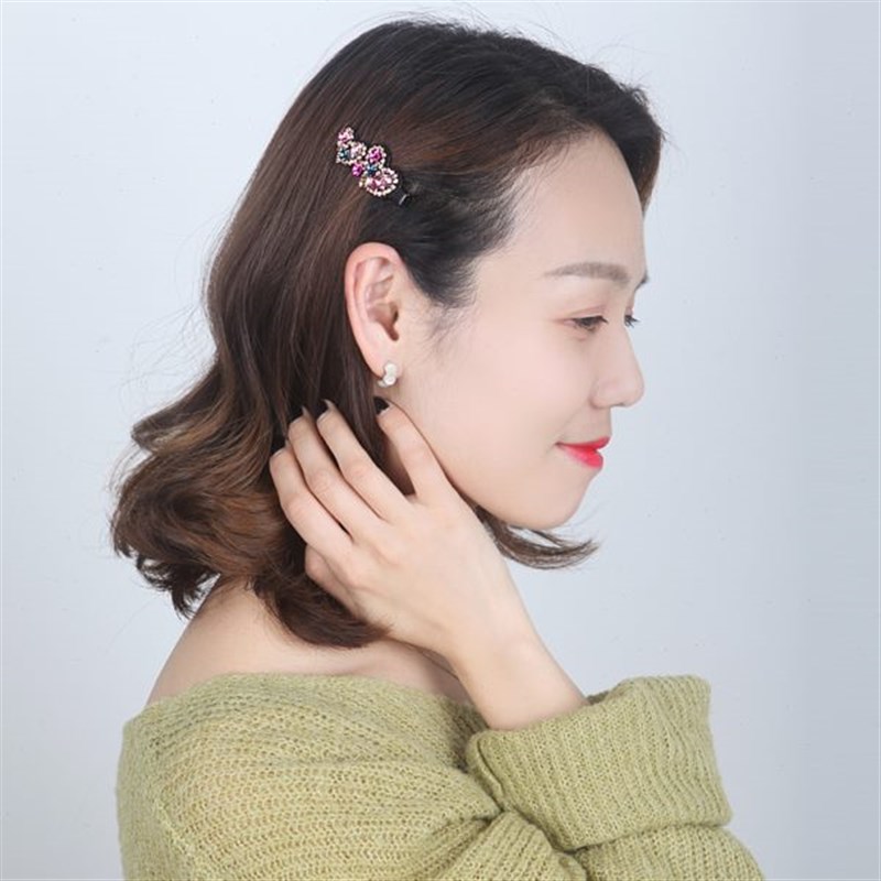 侧边鸭嘴夹小号边夹发卡子前额碎发刘海夹顶夹头饰发夹一字夹子女