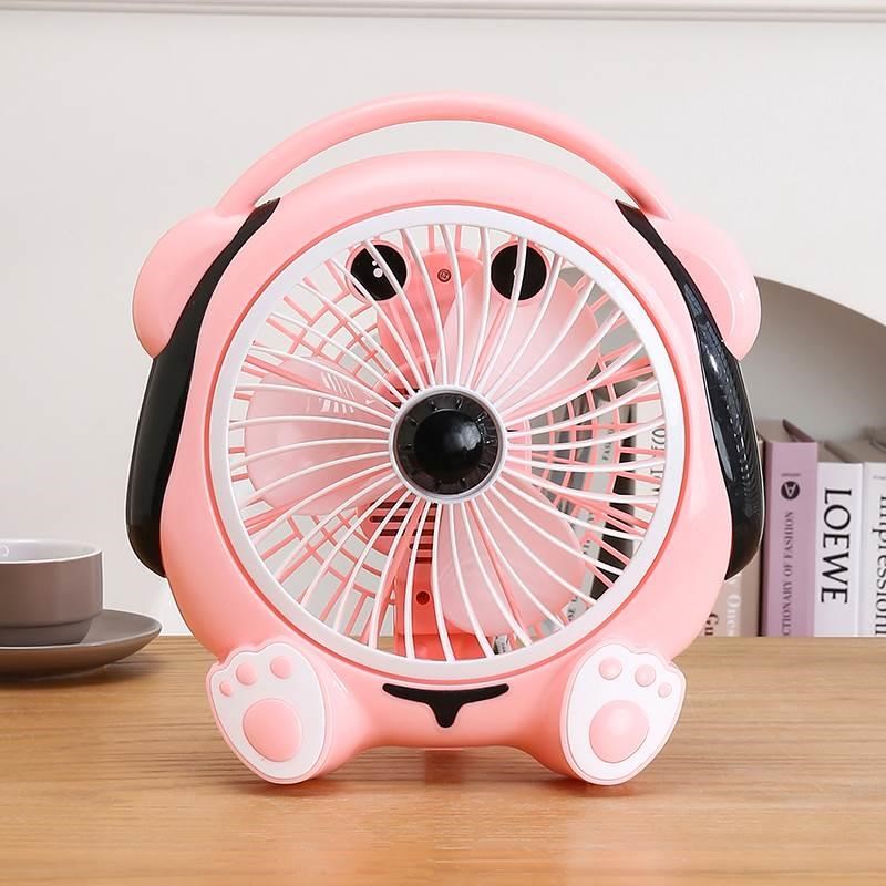 卡通可爱台扇电风扇小型插电款办公室桌面迷你小风扇宿舍床头静音