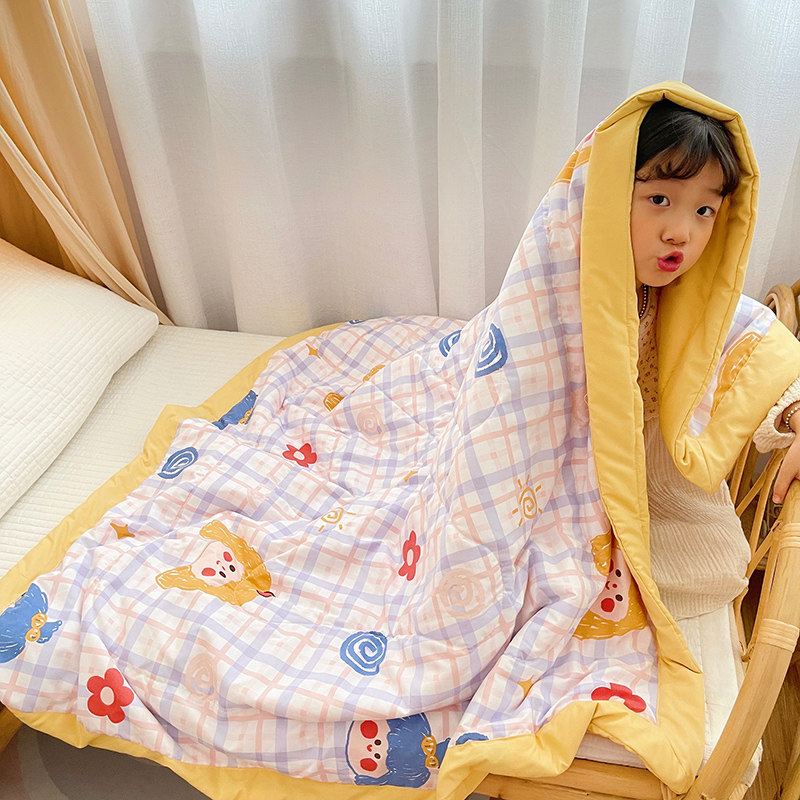 儿童空调被夏凉被子幼儿园午睡轻薄小被子双人春被芯可机洗水洗棉