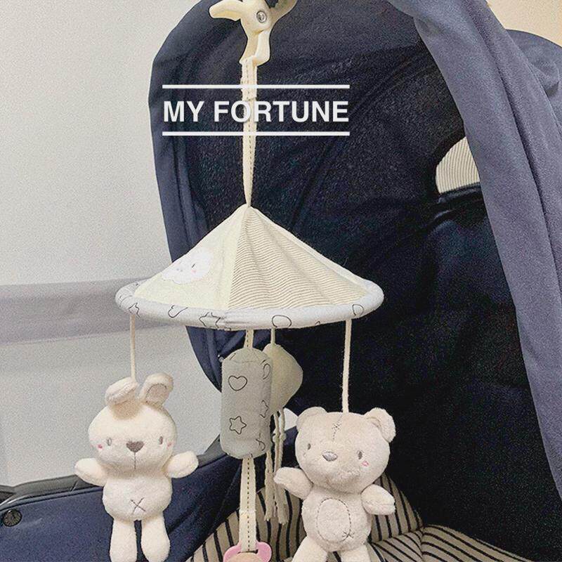 新生儿宝宝动物小推车玩具挂件可夹风D铃吊伞0一1岁3个月6婴儿床