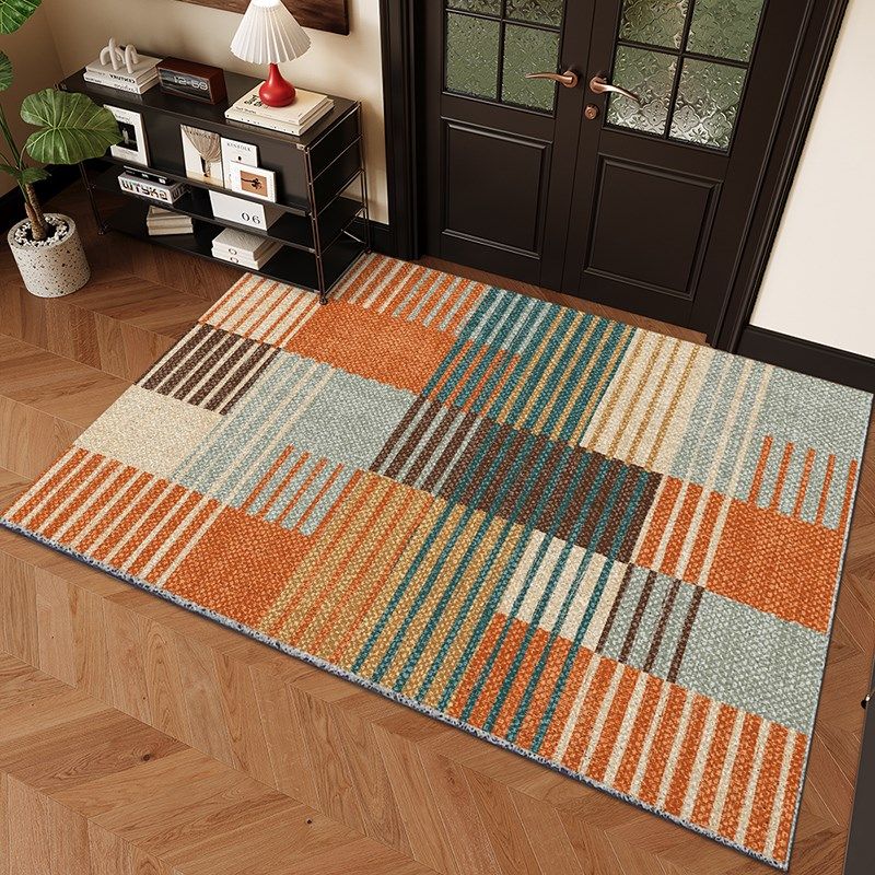 丝圈入户门地垫美式进门玄关地毯门垫耐脏可裁剪家用门口门外脚垫