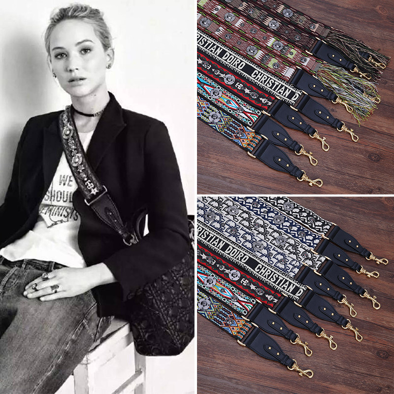 斜挎包带子配件迪家马鞍包替换带帆布宽女背N包带加宽肩带斜跨单