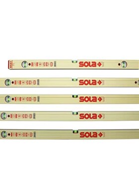 奥地利SOLA高精度夜光水平尺(土豪金)(红头)精密水平仪