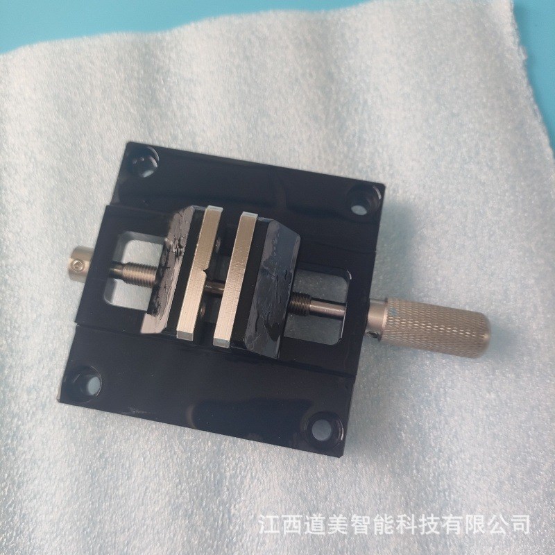 维氏精密平口钳显微硬度计夹具配件XY微移十字工作滑台薄片工装夹