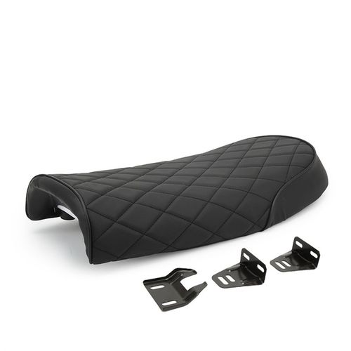 摩托车复古改装座包总成 CG125珠江坐垫平款座垫53cm短款坐包配件