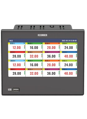 迅鹏无纸记录仪WPR70E触摸屏1~32通道报警变送打印通讯无纸记录仪