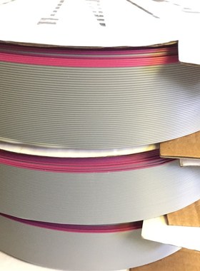 厂家2651排线 64p灰排线1.27mm红边灰色排线压2.54mm 64pIDC