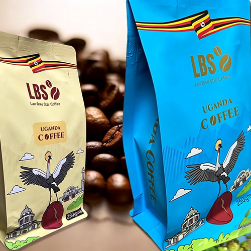 乌干达纯进口正品黑咖啡豆coffee无0添加无糖0脂研磨手冲拿铁浓