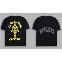 darcsport&gold's gym collaboration soft cotton men's and women's sports and fitness T-shirt, breathable short-sleeved printed T-shirt thumbnail 2