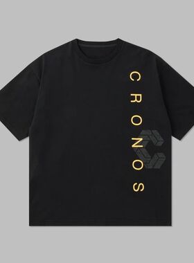 CRONOS日系风健身短袖男士训练衣服百搭宽松运动休闲落肩半袖t恤