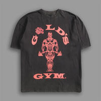 darcsport&gold's gym collaboration soft cotton men's and women's sports and fitness T-shirt, breathable short-sleeved printed T-shirt thumbnail 7