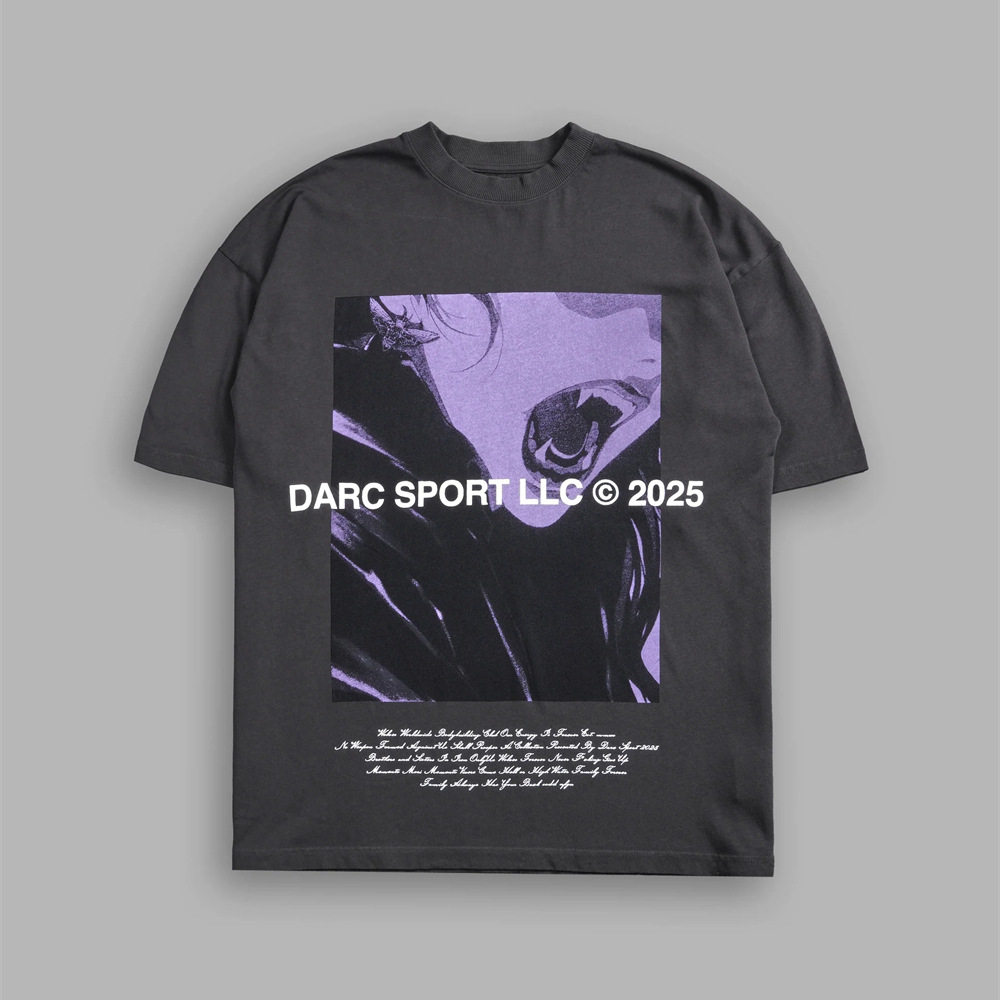 DARCSPORT鬼灭之刃系列运动休闲男士肌肉大码T恤重磅圆领纯棉上衣