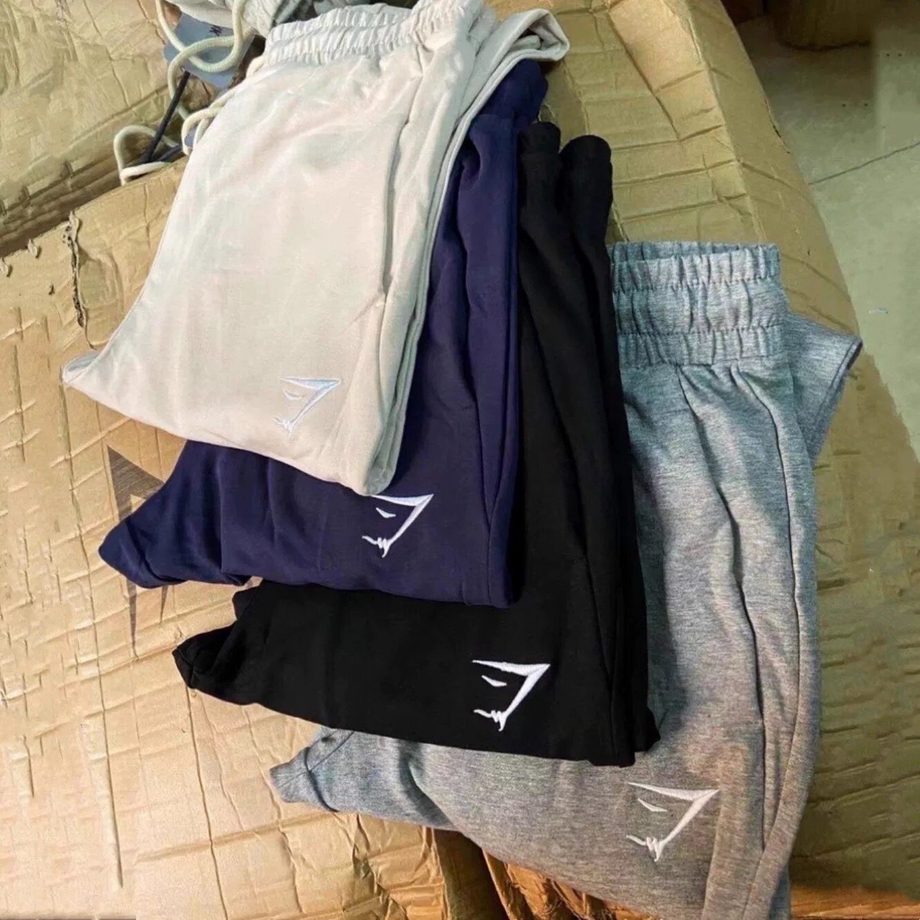 GYMSHARK CRITICAL春秋长裤男士薄款运动修身弹性棉质小脚收口裤