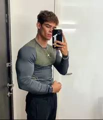 Gymshark Onyx4.0 Superhero Long-Sleeved Men's Jacquard Honeycomb Sports Quick-Drying High-Elastic Tights