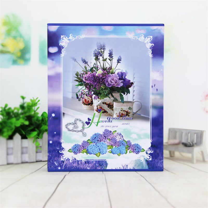 德川 7寸200张盒装相册 5R 情侣插页 居家插袋相簿 影楼 50张内页