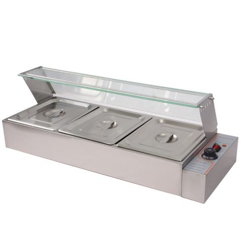 嘉航快餐保温台商用加热保温汤池酒店自助保温炉食堂不锈钢售饭台