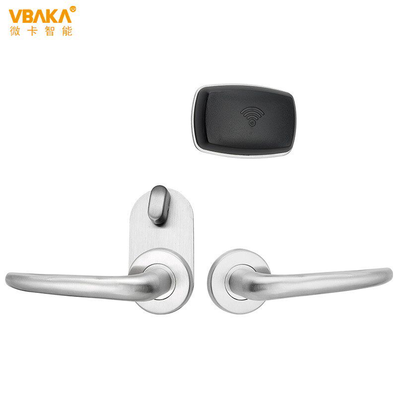 简约公寓智能感应门锁 宾馆民宿IC卡电子磁卡锁不锈钢分体酒店锁