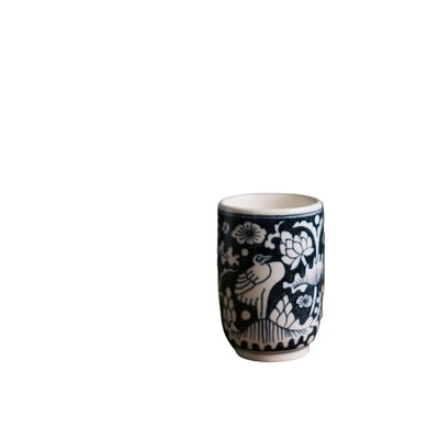 梵山堂茶杯龙年新款 苏打釉手绘青花一路连科闻香杯主人杯陶瓷杯