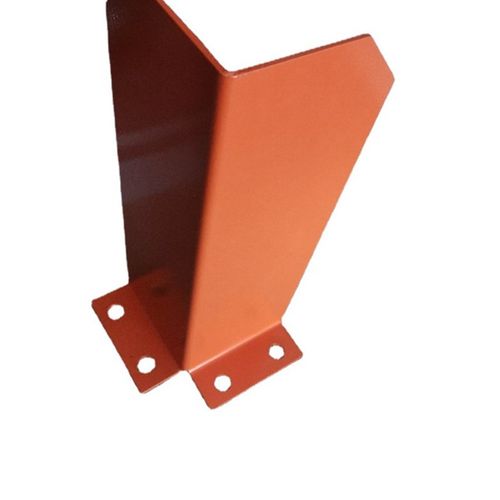 货架防撞脚底脚连接件立柱挡板叉车防撞护脚L型包围角铁货架护脚