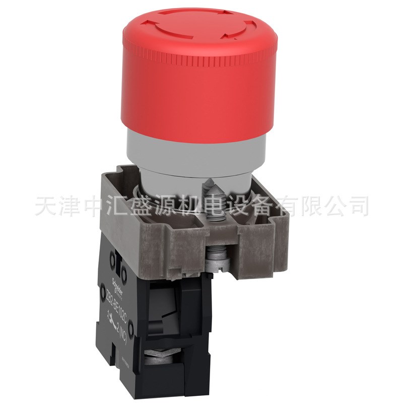 XB2BS442C急停按钮 1NC ZB2BS44C+ZB2BZ102C自锁蘑菇头直径 30