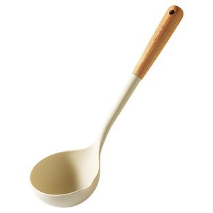 硅胶汤勺a食品级家用盛汤大号不粘锅炒菜铲子长柄盛粥勺子漏勺