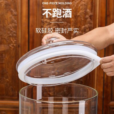 泡酒玻璃瓶专用酒瓶家用高档带龙头50斤大容量加厚密封瓶子空瓶