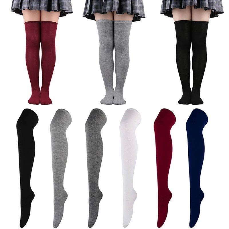 Girls Long Socks Knees High Toddler Women Boot Sock School