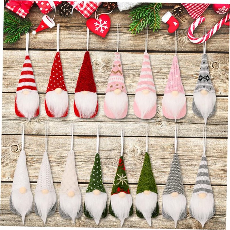 Christmas tree decoration knitFted pendant doll 圣诞公仔挂件