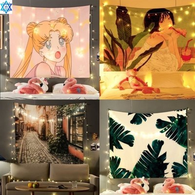 Wall hangfing cloth painting tapestries bedroom bedside deco