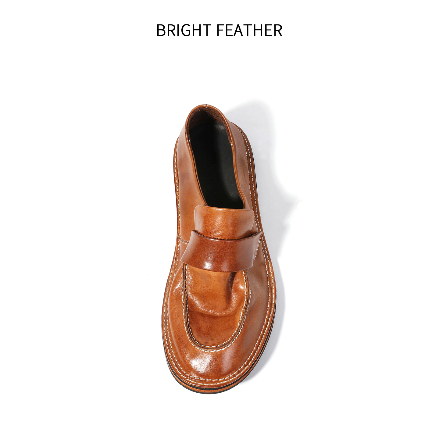 马皮皮鞋男士商务休闲乐福鞋