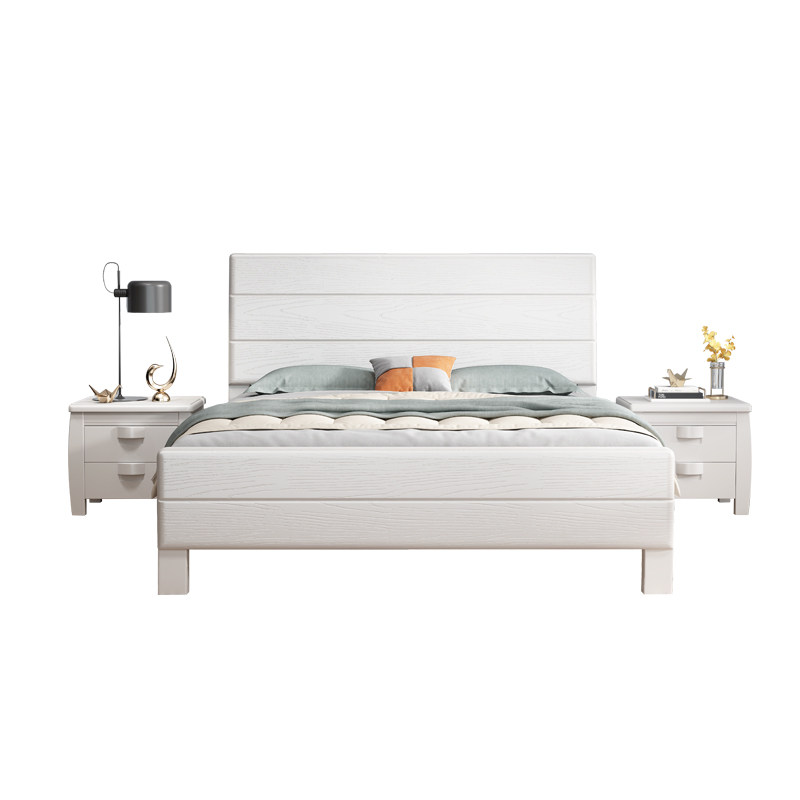 压纹实木床1.8米1n.5米1.2米童床双人床中式经济型储物主卧婚床,住宅家具,实木床,淘宝优惠券,粉丝福利购,淘宝优惠卷