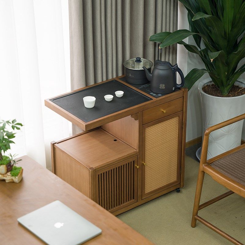 祥福富贵移动茶桌小茶台乌金石茶盘一G体茶水柜茶车阳台煮泡茶桌,住宅家具,家用茶台/茶桌,淘宝优惠券,粉丝福利购,淘宝优惠卷