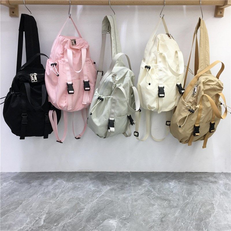 小脏柜 小众尼龙帆布书包女学生双肩包大容量多S功能背包斜挎胸包,箱包皮具/热销女包/男包,通用款女包,淘宝优惠券,粉丝福利购,淘宝优惠卷