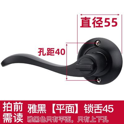 卫生间门锁无钥匙通用型洗手间三杆式执手锁浴室厕所锁门把手家用