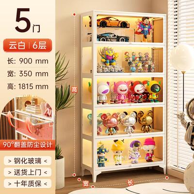 模型展示柜玻璃柜玩具柜模型展示架透明积木收纳柜家用展示柜