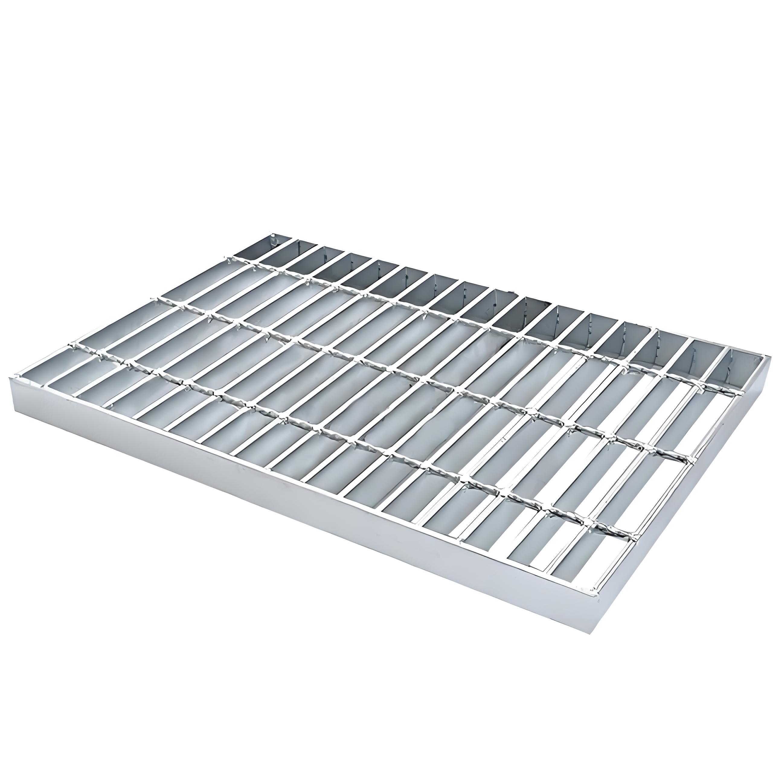 钢格板排水沟盖板电厂钢格板污水厂钢格栅板不锈钢插接钢格板网格