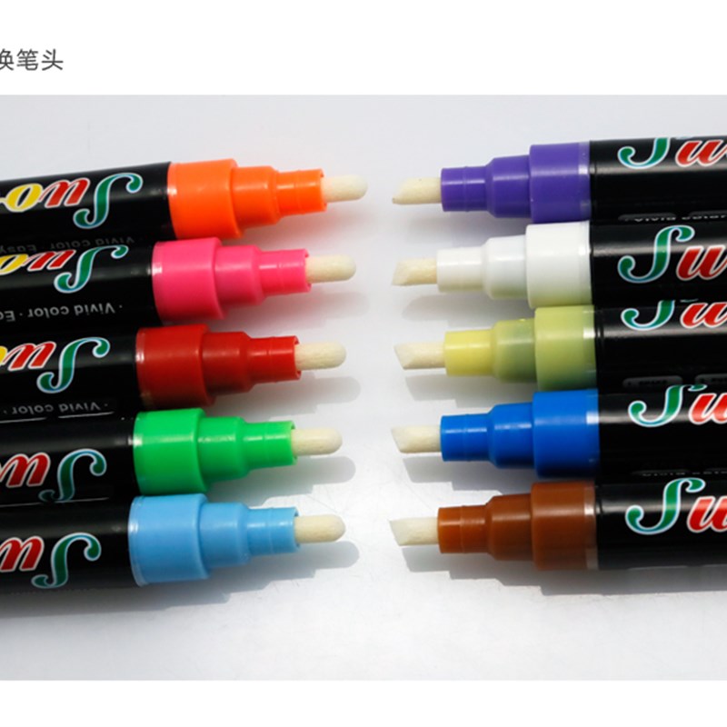 LED荧光板荧光笔 电r子黑板广告牌笔水性彩笔广告牌手写荧光笔