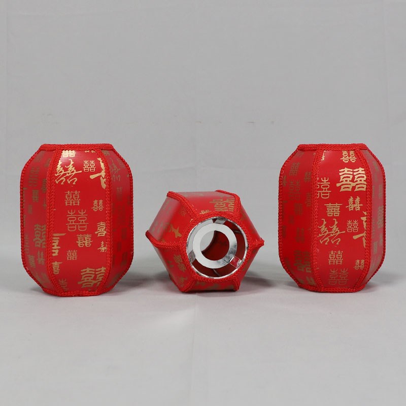 中式婚礼现场布置羊皮纸灯笼中国风三联路引仿古铁艺灯笼路引装饰