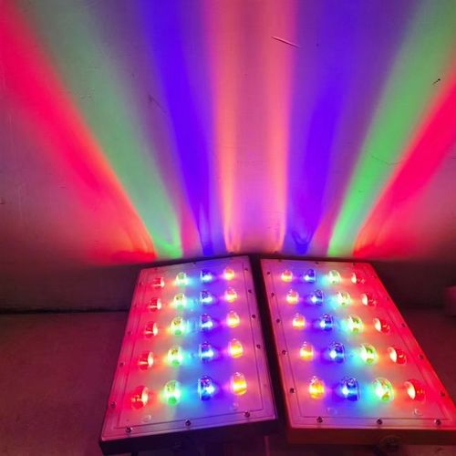 RGB彩色投光灯照树景观灯彩虹灯