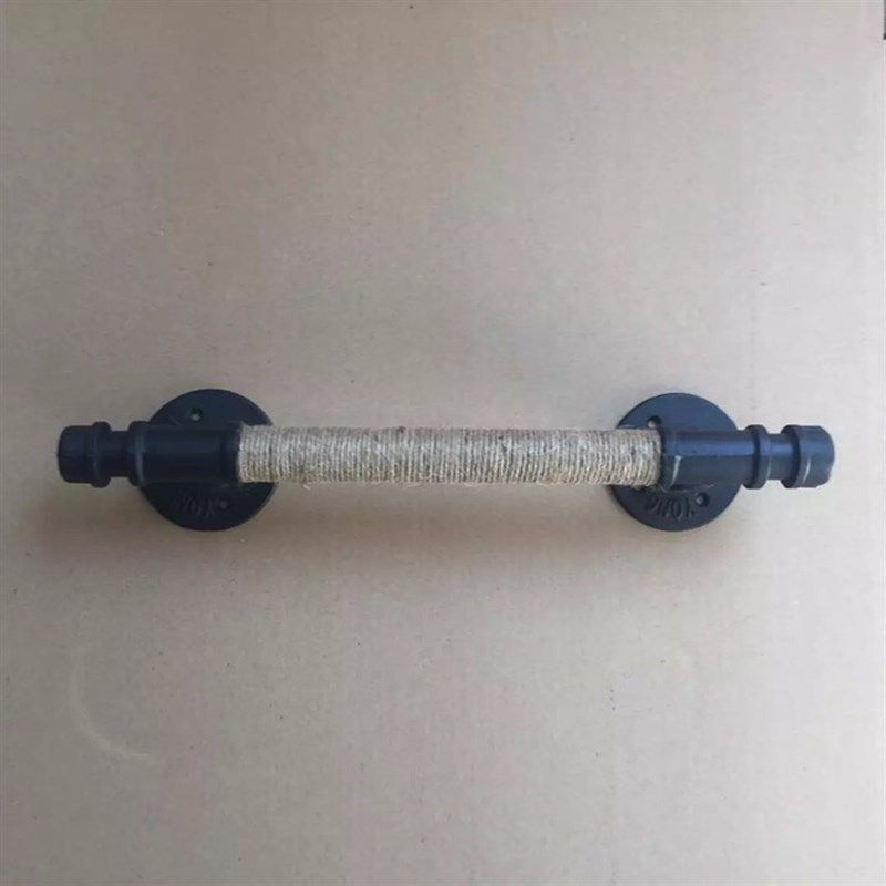 创意水管门把手复古铁艺水管拉手门把手木门橱柜门把手,基础建材,小拉手,淘宝优惠券,粉丝福利购,淘宝优惠卷