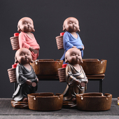 创意烟灰缸陶瓷客厅茶几办公室桌车载个性 烟灰缸喷水灭烟器