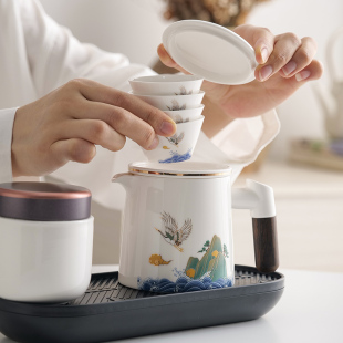 个人户外便携式 旅行茶具创意简约中式 随身功夫泡茶壶茶杯小套装