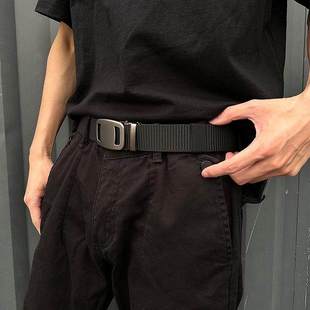 简约尼龙腰带男女款百搭潮流休闲裤腰带户外耐用训练裤带宽