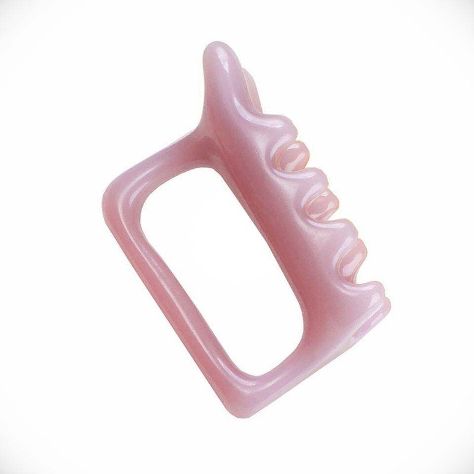 双推按摩器树脂蜜蜡琥珀脊柱腰部肩部经络疏通刮痧点穴推拿小工具