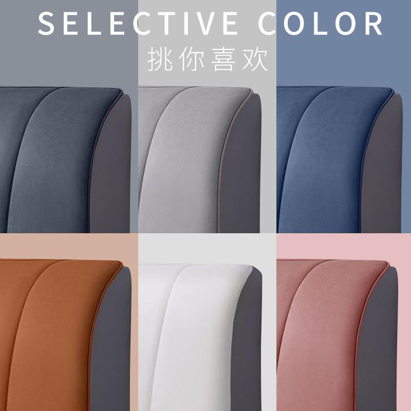 科技布2025新款全包床头套罩软包加厚现代通用夹棉木床靠背防尘套