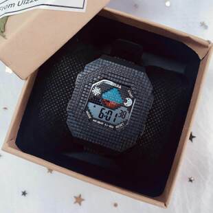 我的世界手表男款学生MC同款高颜值初高中防水闹钟男款运动电子表