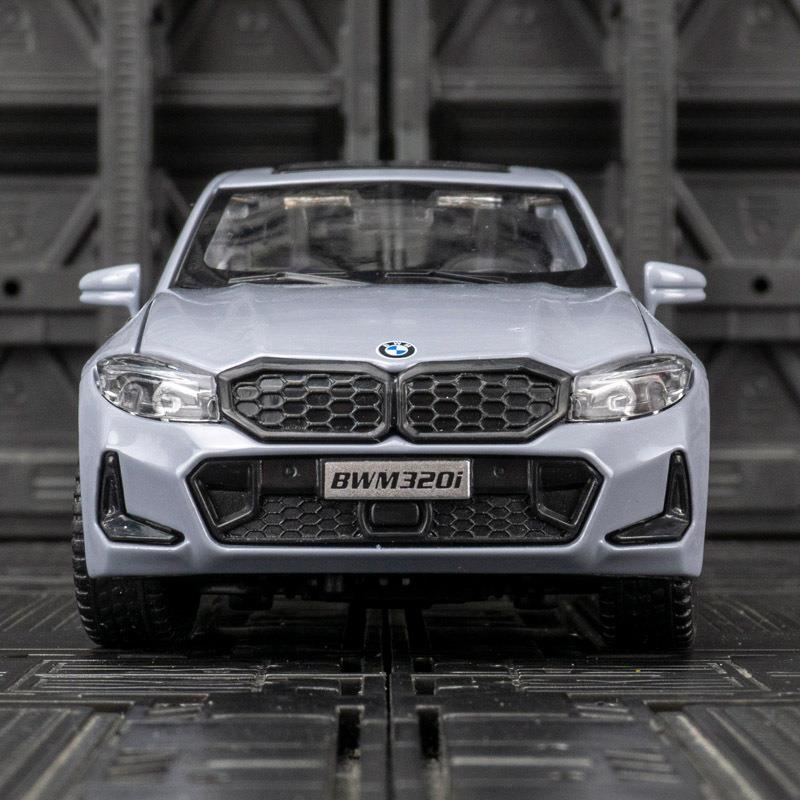 众源兴C21014仿真M320i轿车模型声光儿童金属6开门玩具车收藏摆件