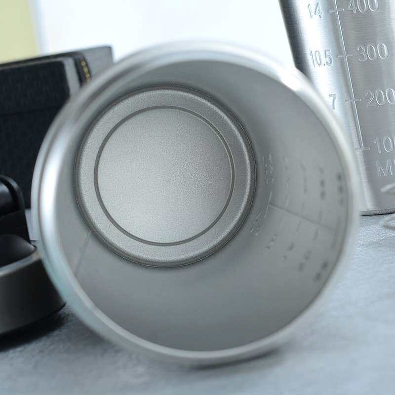 304单层不锈钢摇摇杯带刻度蛋白粉奶昔搅拌杯大容量健身运动水杯