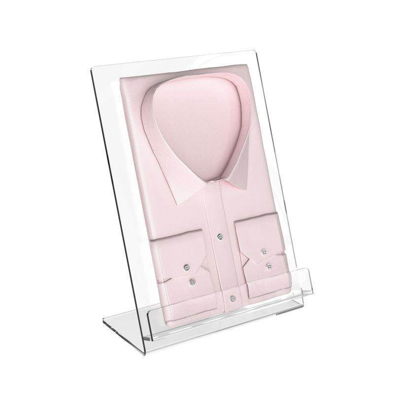 亚克力衬衫托架架子展示架陈列透明有机玻璃商场摆放柜台支架