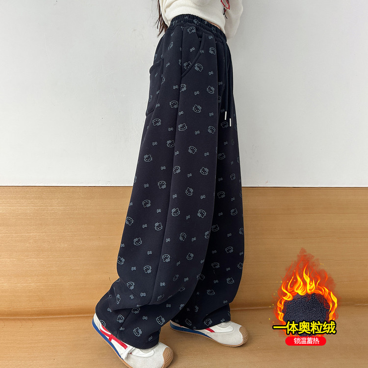 【送运费险】加绒加厚运动卫裤